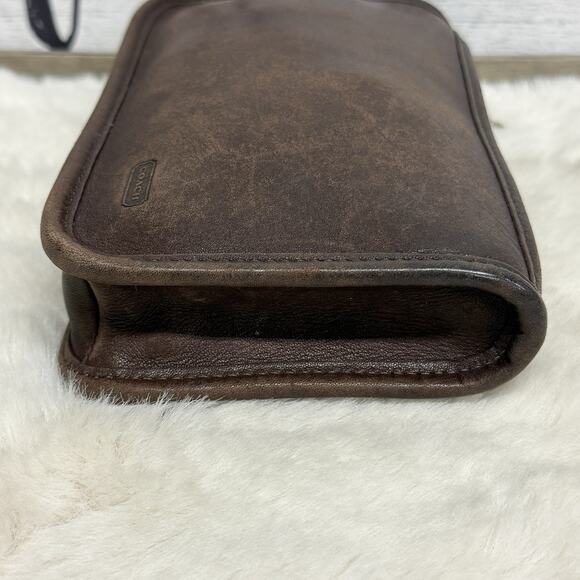 Vintage Coach Chunky Case 7165? Leather Utility Bag Wallet Cosmetic Pouch - Picture 6 of 13